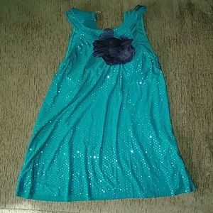 Jade color Costume top with headband